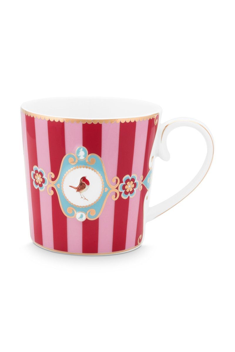 mug-large-love-birds-medallion-stripes-red-pink-250ml